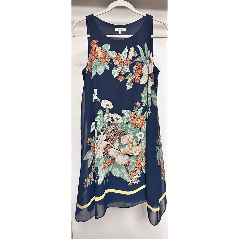 Max Studio Floral Sleeveless Tank Dress
